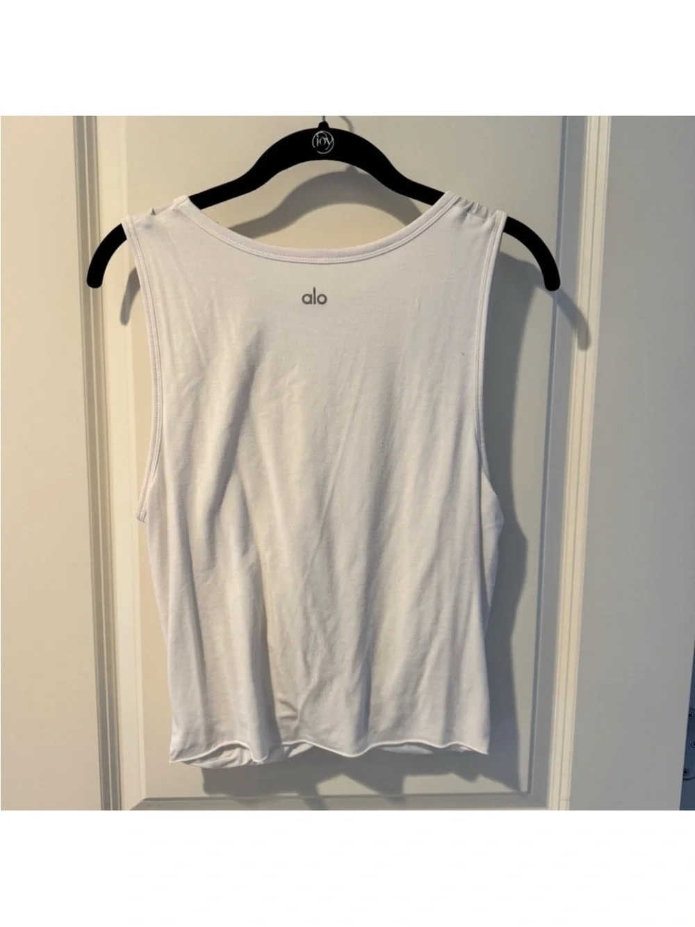 ALO Yoga White twist tank top